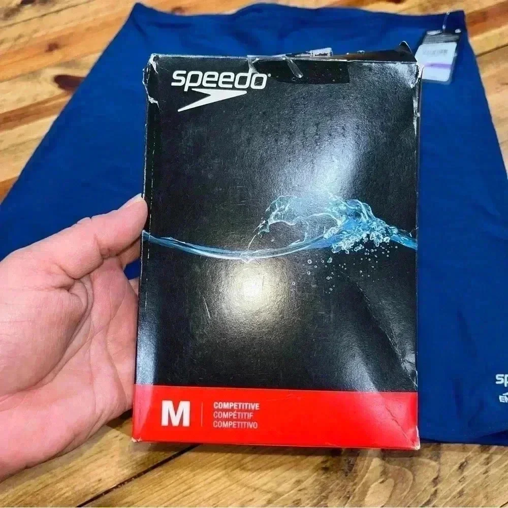 Speedo NWT in box Endurance Poly Jammer Competitive Swim Trunks Suit Navy size38